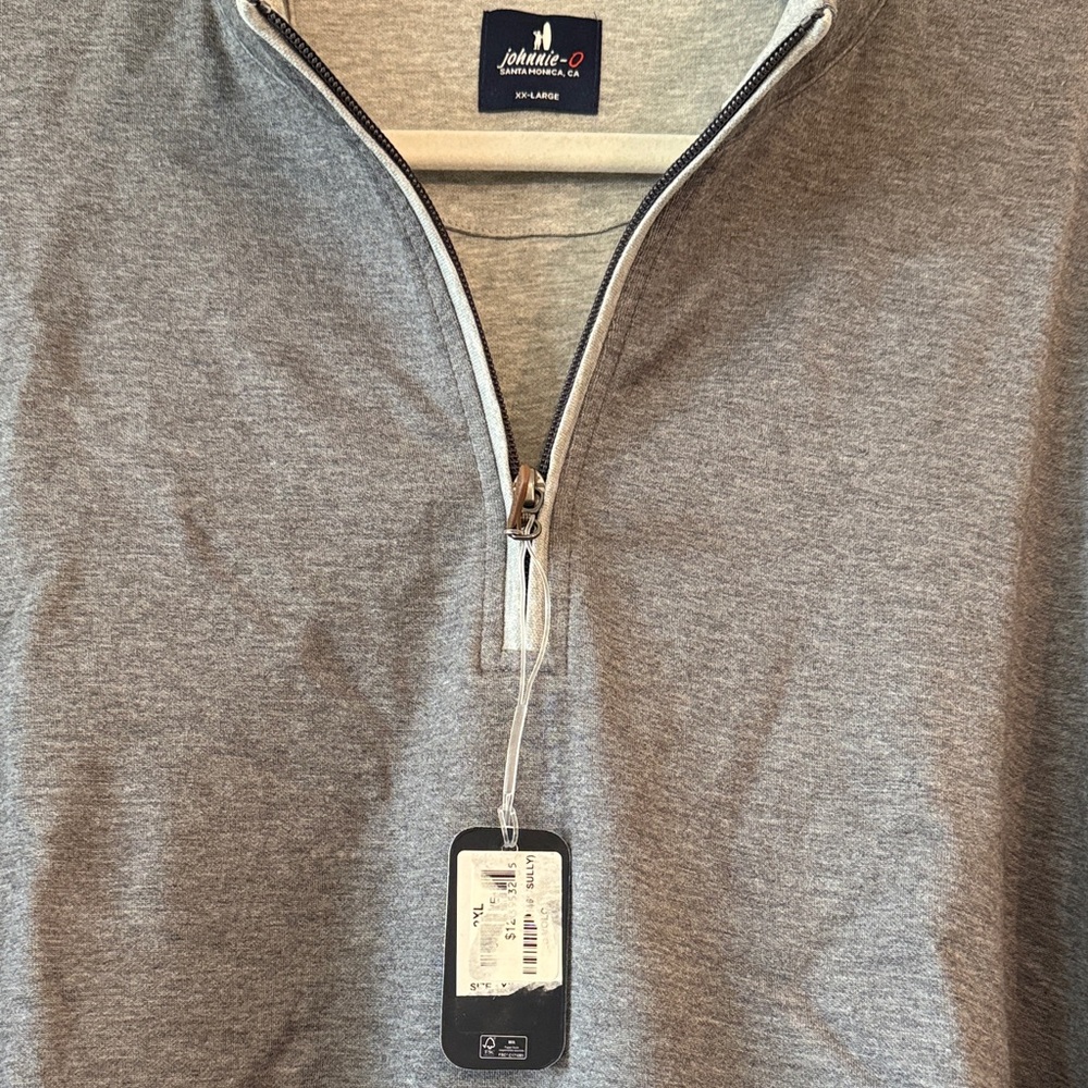 johnnie-O Charcoal Zip-Up Sweater - Picture 2 of 2